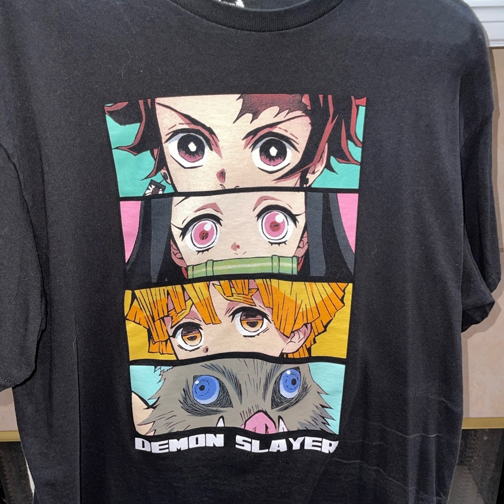 Demon Slayer Men's Graphic T-Shirt - Black